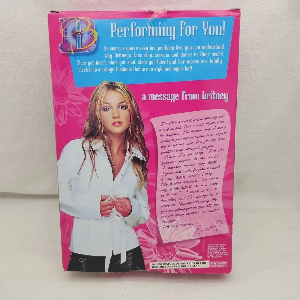 Doll Britney Spears Performing For You Flames Costume Glo Necklace #20200 READ